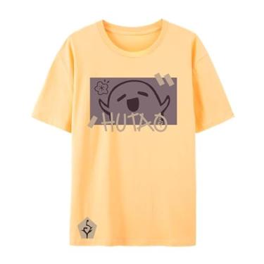 Imagem de Camiseta Genshin Impact, camiseta Hutao, camiseta gráfica Hutao Genshin Impact Fan feita para mulheres e homens, 1 sol laranja, P