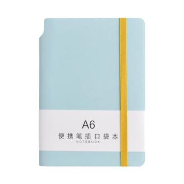 Imagem de Joucien Papelaria minimalista estudantil manual caderno de escritório notas diário livro-céu azul-A6