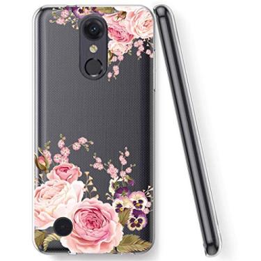 Imagem de Yerebel Capa para LG Aristo 3/Aristo 2 Plus/Aristo 2/Aristo 3 Plus/Tribute Dynasty/Tribute Empire/Fortune 2/Rebel 3 LTE, capa de telefone de silicone macio de TPU flexível transparente para LG Aristo