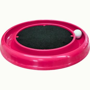 Imagem de Arranhador Interativo para Gatos Grande 40cm com Bolinha Brinquedo Arranhador Gato (Rosa)