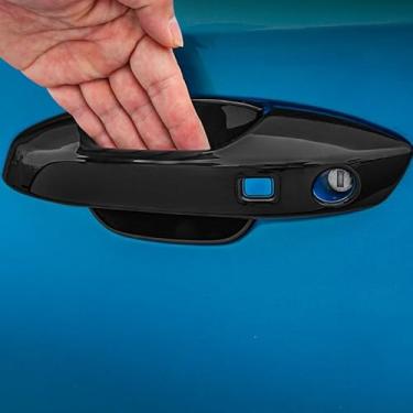 Imagem de For BYD Atto 3 Ev Yuan Plus 2022 2023 Accesory Chrome Car Door Handle Cover Bowl Trim Styling Accessories Overlay sticker