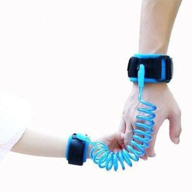 Imagem de Pulseira Guia Para Criança Infantil Passeio Seguro Segurança Azul (888