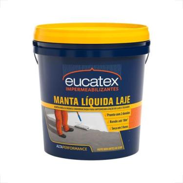 Imagem de Manta liquida impermeabilizante para lajes eucatex branca 4kg