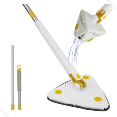 Imagem de Esfregão Triangular Rodo Mop Giratorio Inox Vassoura Magica - Yepp