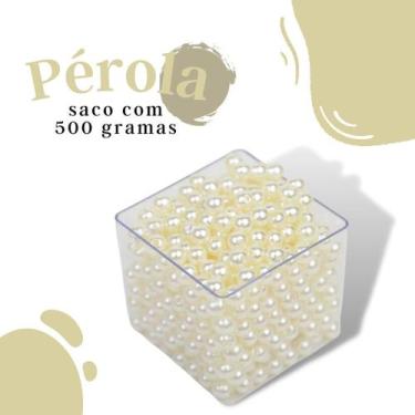 Imagem de Pérola Bege Natural 10Mm Pacote Com 500 Gramas - Nybc