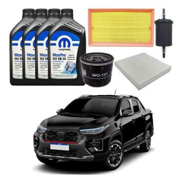 Imagem de Kit Revisao Troca Oleo Filtros Fiat Strada 1.0 2023 A 2024 - Mahle