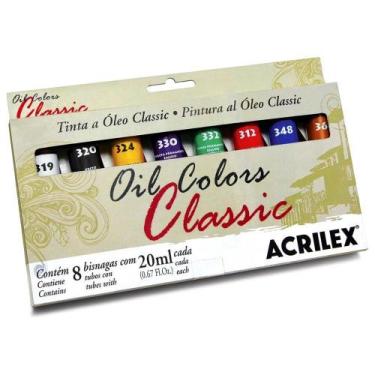 Imagem de Estojo Oil Classic 8 Bisnagas 14108 Acrilex
