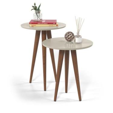 Imagem de Painel Topázio Off White Sala De Estar MoveBrinque - Patrimar Móveis