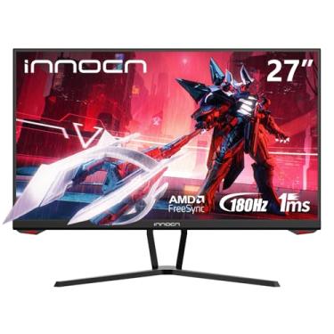Imagem de INNOCN Monitor de jogos de computador IPS 1920 x 1080p 180Hz IPS, 1 ms, compatível com G-Sync, monitor de PC HDMI DisplayPort, ultrafino, sem cintilação, montagem VESA, preto