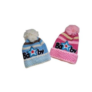Imagem de 2 Toucas De Frio Gorro Bebê Infantil boina menina - Lynx produções