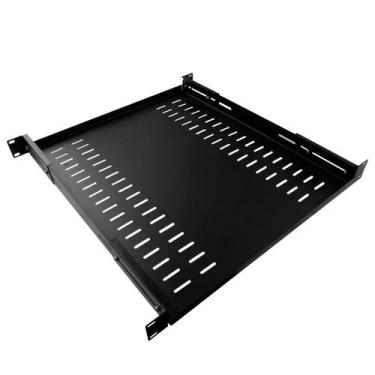 Imagem de Bandeja Fixa Ventilada 1Ux500mm 4 PT Preto - BANFX0003 - WJ Moreira