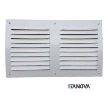 Imagem de Grade De Ventilação Em Alumínio 42 X 25 Branca - ITANOVA