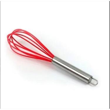 Imagem de Fue Batedor De Ovos Inox/Nylon Vermelho 25cm Kehome - KE HOME