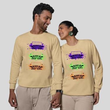 Imagem de Kit 2 Blusas Frio Moletom Careca Sem Capuz Casal Namorados Car - MP Mo