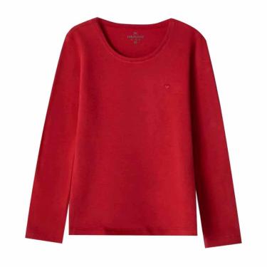 Imagem de Blusa Hering Infantil Básica Menina Manga Longa Vinho-Feminino