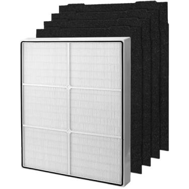 Imagem de CHAMONNY Substituição de filtro AP510 e AP450, compatível com purificador de ar Whirlpool Whispure 1183054K 8171434K AP450 AP510 AP300 AP350 WP500 WP1000 (1 filtro HEPA + 4 pré-filtros)