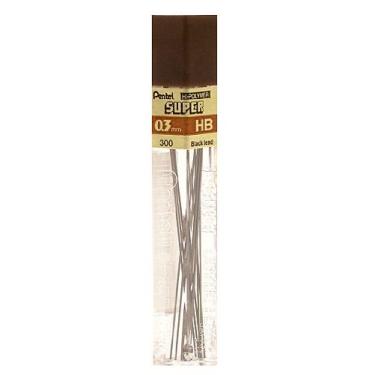 Imagem de Pentel Recarga de grafite super alto polímero, 0,5 mm, fina, 4H, 144 peças de chumbo (C505-4H), cinza
