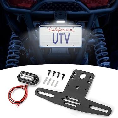 Imagem de Wsays Suporte de Placa Universal Utv para Carrinho de Golfe Atv Rv Caminhão Snowmobile Trailer Barco Sxs Compatível com Polaris Rzr Ranger General Maverick X3