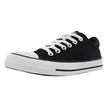 Imagem de Converse Tênis feminino Chuck Taylor All Star Madison cano baixo, Preto/branco/preto, 7.5