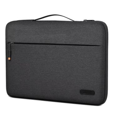 Imagem de Capa Case Luva Pasta Protetora para Notebook Laptop 15,6" Polegadas Preta com Alça de Mão Bolso e Zíper Lateral Bolsa Executiva Impermeável Anti Impacto (Preto)