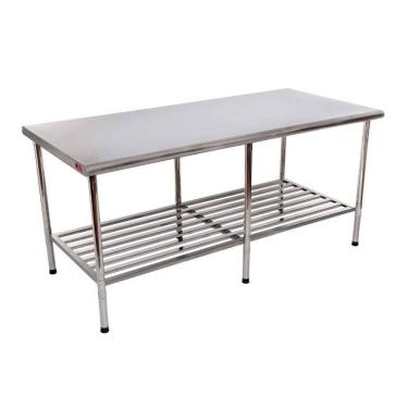 Imagem de Mesa Aço Inox 430 1,90x0,90 Multiuso - Imeca