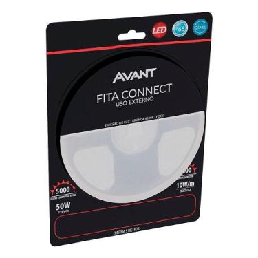 Imagem de Fita Led Avant Connect Externo IP65 10W/M 5m Branca 6,5K 220V