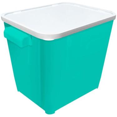 Imagem de Canister Container Armazenador Guarda Ração Cachorro Gato Com Tampa 6,