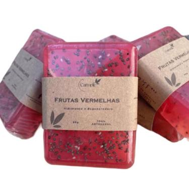 Imagem de Sabonete de Frutas Vermelhas Artesanal - Carmelle Saboaria Artesanal