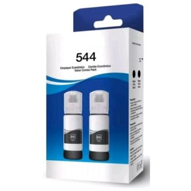 Imagem de Kit 02 Refil de Tinta Preta T544 Para Epson L3110 L3150 L3210 L3250 - 