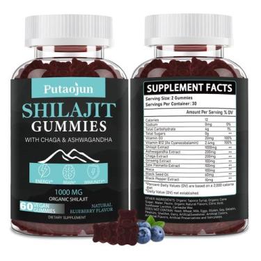 Imagem de Shilajit Gummies Putaojun para homem, mulher e criança 1000mg