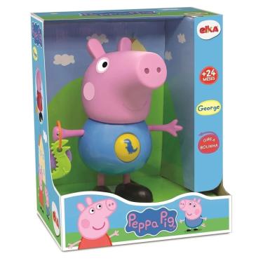 Imagem de Boneco Peppa Pig George com Atividades Elka 24cm