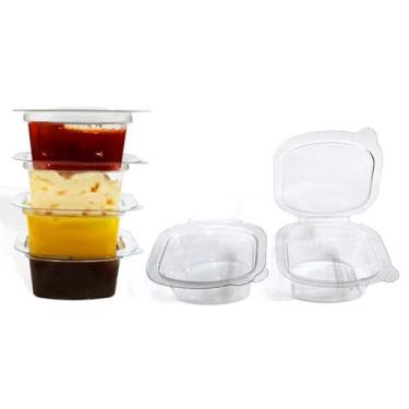 Imagem de Pote Quadrado Transparente para Molhos 30ml com 900 unidades - Ciclova