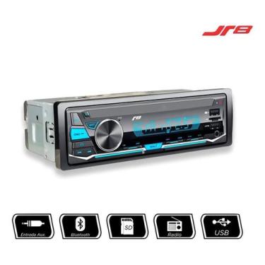 Imagem de Aparelho de Som automotivo JR8 1010BT Rádio Entrada USB Pendrive bluet