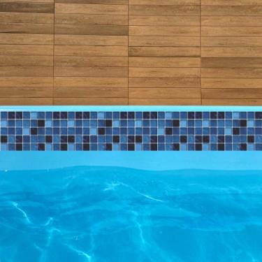 Imagem de Adesivo Decorativo Borda Piscina Degradê 100cmx15cm 20und - lene adesi