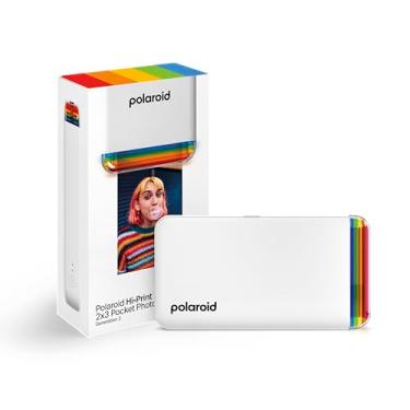 Imagem de Polaroid Hi-Print - 2ª geração Bluetooth conectada 2 x 3 Pocket Photo Dye-Sub Printer - Somente impressora branca (9128)