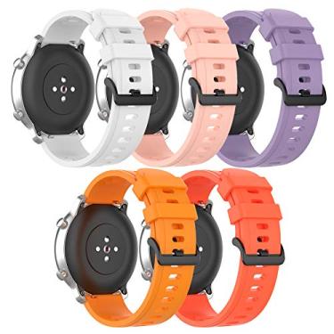 Imagem de Pulseira para Amazfit GTS 4/GTS 4 Mini/ GTS 3/GTS 2/GTS 2e/GTS 2 Mini/ GTS/GTR Mini/ GTR 42 mm/Active, pulseira de substituição de silicone macio para Amazfit Bip 3/Bip 3 Pro/Bip U Pro/Bip S