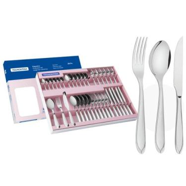 Imagem de Faqueiro Tramontina Original 36 PeÇas AÇo Inox Brilho Laguna, Inox, 36