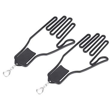Imagem de Luvas de Golfe Luvas de Armário de Maca Exibem Suporte de Suporte Adequado para Manter a Forma da Luva Preta Plástica