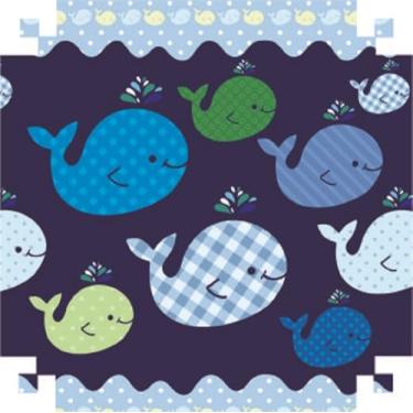 Imagem de Plastico Encapar Pp 5Rl Baleia/Azul