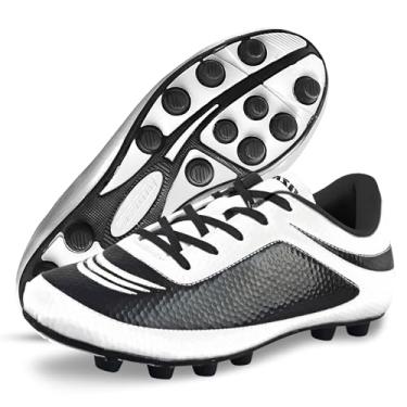 Imagem de Vizari Jogo de futebol Infinity FG (criança pequena/criança pequena/criança grande), Branco/preto, 4 Big Kid