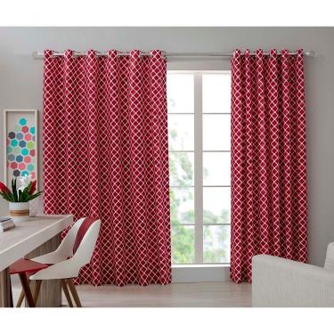 Imagem de Cortina Estampada Com 24 Ilhós 300x240cm Georgia Casa D'oro