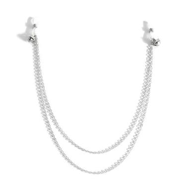 Imagem de Sutiã com pingente de sino prateado, sem piercing, corrente de mamilo, para mulheres, sexy em camadas, borla, anéis ajustáveis, boate, biquíni, festa, festival, rave, lingerie no peito, joias falsas