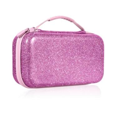 Imagem de Gurgitat Capa de transporte para Nintendo Switch 2 – Design Kawaii fofo roxo brilhante com alça e alça para Switch 2 2025, estojos de viagem, armazenamento portátil, capa rígida protetora para meninas