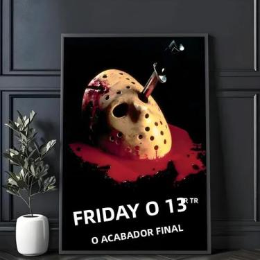 Imagem de Pôster De Filme De Terror Clássico Gráfico De Parede Impressão Decoraç