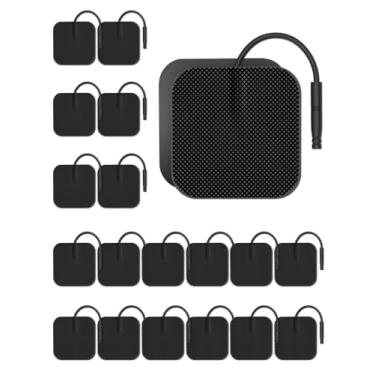 Imagem de BHK-TENS Almofadas De Eletrodos Da Unidade Tens Com Desempenho Autoadesivo Reutilizável, Almofadas De Substituição Compatíveis Com Tens. Use Fios De Derivação De 2 Mm, Como A Marca Tens 7000/3000, A