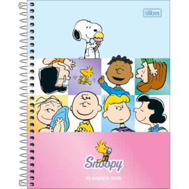 Imagem de Tilibra - Planner Espiral 17,7 x 24 cm Snoopy 2026 - Personagens, Snoopy e Sorvete