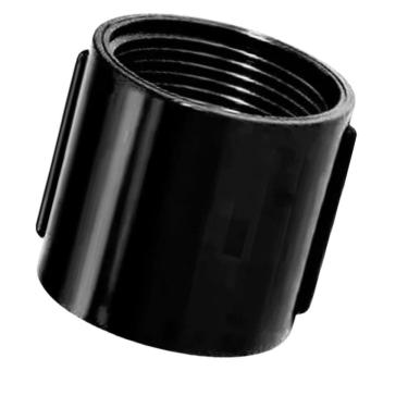 Imagem de Luva Roscável Pvc Antichama Eletroduto 4 Polegadas Preta Pvc