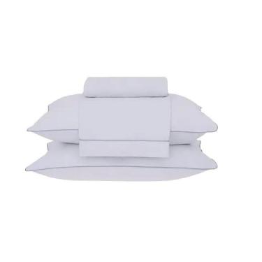 Imagem de Jogo Cama King Buddemeyer 180 Fios Basic Percalle Cinza 020