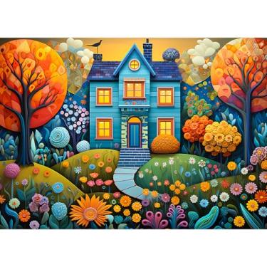 Imagem de Chalzidar Jigsaw Puzzles for Adults 1000 Pieces, Interlock Perfectly Letter on Back No Dust, Home Decor Birthday Party Gift Toy for Men Women Elders Seniors, 1:1 Poster - Beautiful Homes