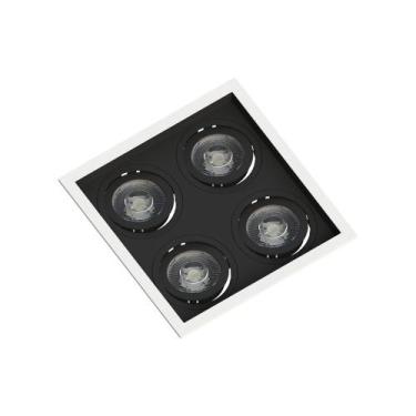 Imagem de Spot de Embutir Recuado Save Energy para 4 Lâmpadas Par 20 E27 Bivolt,